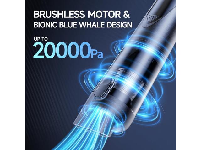 Car Vacuum Portable Cordless, 20000pa 4-in-1mini Handheld Vacuum Cleaner up to 70 Mins Runtime, 3 Suction Modes & USB-C Fast Charge Wet/Dry Hand...