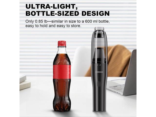 4-in-1 Car Vacuum, Mini Handheld Portable Cordless, 6.5kPa Strong Suction, Ultra-Quiet 60dB, 0.85 lb for Car, Desk & Small Spaces,USB-C...