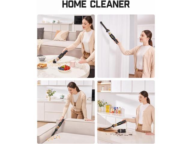 Fanttik Slim V10 Lite Cordless Handheld Vacuum, 0.98lb Lightweight with All-in-One Base Design, 12000Pa Suction & Smart LED Display, Portable Mini...