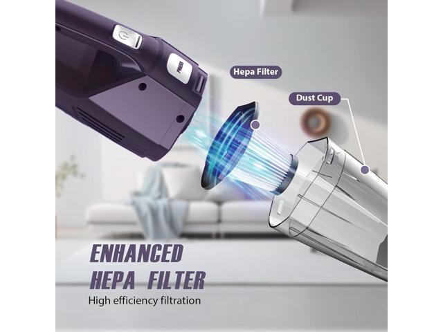 Bossdan Handheld Vacuum Cordless Car Vac Portable with 8KPA & Multi Accessories & Low Noise, Lightweight Hand Held Vacuum Cordless Rechargeable...