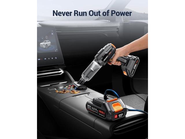 SEALIGHT Handheld Car Vacuum Wireless, Handheld Vacuum Cleaner with 21000pa High Power Suction, Two Batteries Long Endurance, 18V/120W Mini Vacuum...