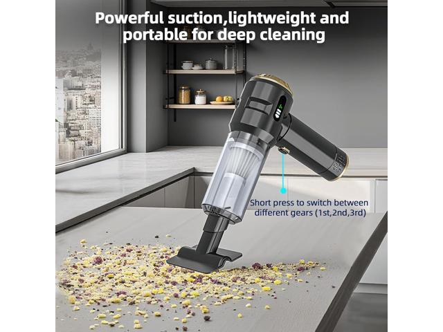 Higoom Cordless Handheld Vacuum Cleaner,Rechargeable Portable Lightweight Dust Blower,22000PA Powerful Suction Mini Car Vacuum Cleaner for Deep...