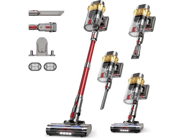 AIPOWAY Vacuum Cleaners for Home, 650W 55KPA Cordless Vacuum Cleaner, 75 Mins 2L Double Dustcup Stick Vacuum Cordless Rechargeable, Anti-Tangle &.