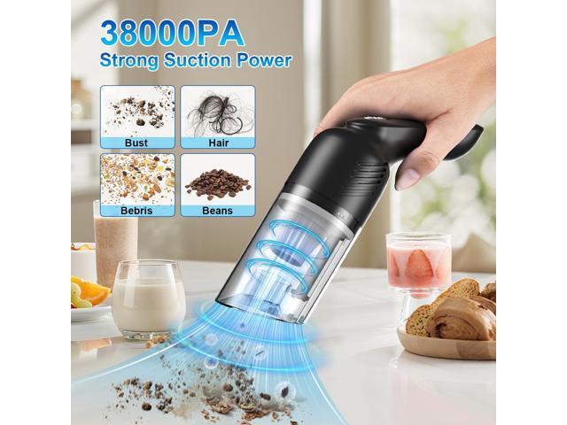 Carry360 38000PA Handheld Vacuum Cordless 120W Deep Cleaning for Car Pet Hair Portable Cleaner with 2000mAh Battery, LED Light & Multi-Nozzles...