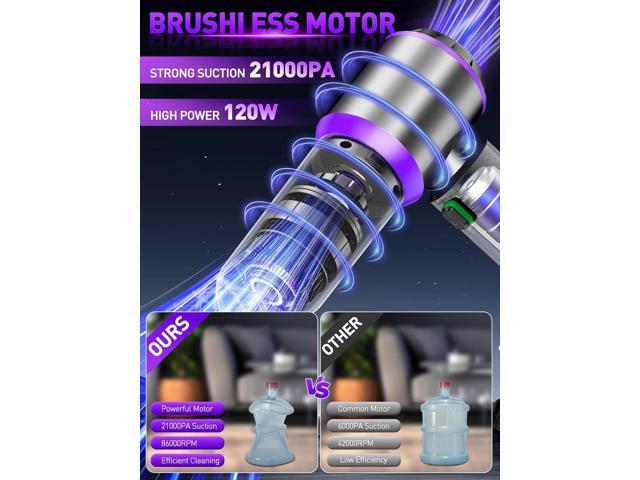 IYOFINE Vacuum/Air Duster 80,000RPM Super Power Mini Car Vacuum Cleaner 4-in-1 air Blower Gun Air Duster & Air Blower & Pump Hand Electric air...