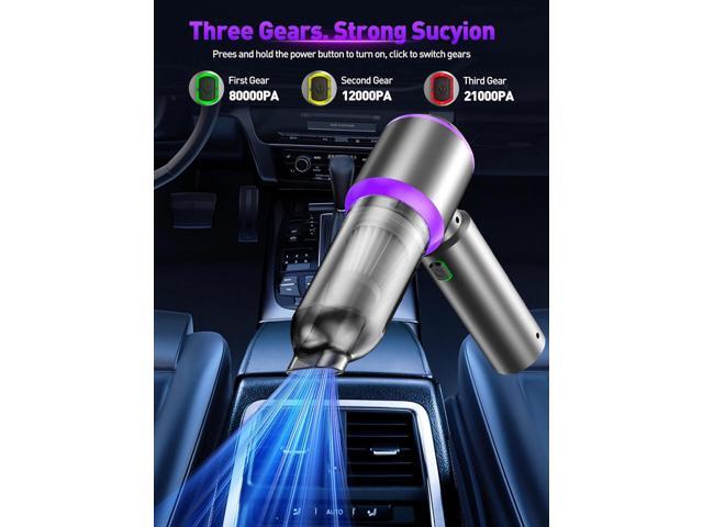 IYOFINE Vacuum/Air Duster 80,000RPM Super Power Mini Car Vacuum Cleaner 4-in-1 air Blower Gun Air Duster & Air Blower & Pump Hand Electric air...