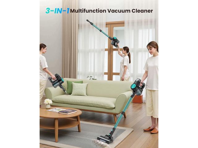 Blozor N3T Cordless Vacuum Cleaner,Wireless Stick Vacuum with 40mins Runtime,Self-Standing,Anti-Tangle Brush,Rechargeable Lightweight Vacuum...