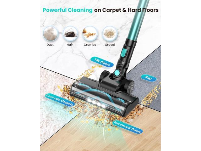 Blozor N3T Cordless Vacuum Cleaner,Wireless Stick Vacuum with 40mins Runtime,Self-Standing,Anti-Tangle Brush,Rechargeable Lightweight Vacuum...