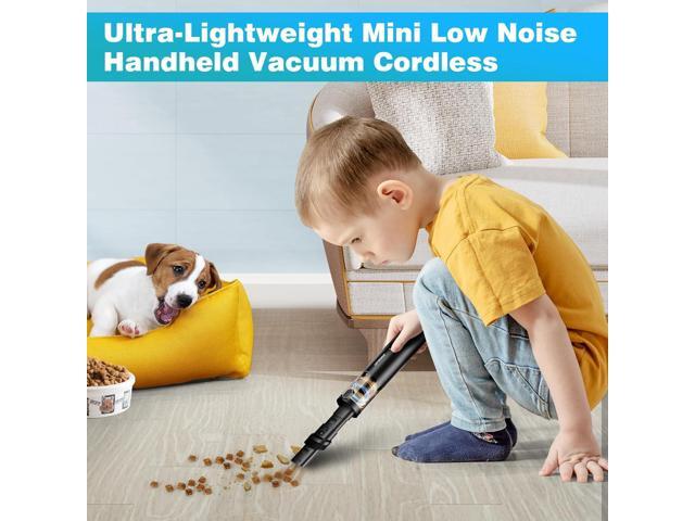Upbooz Handheld Vacuum Cordless, Car Vacuum with 14000PA Powerful Suction with LED Light, Air Duster 2-in-1,Low Noise Rechargeable Portable Mini...
