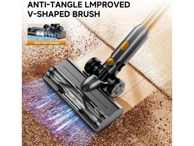 Cordless Vacuum Cleaner, 38Kpa Vacuum Cleaners for Home, 60Mins Lightweight Stick Vacuum with LED Display, Anti-Tangle & Wall Mount, 8 in 1...