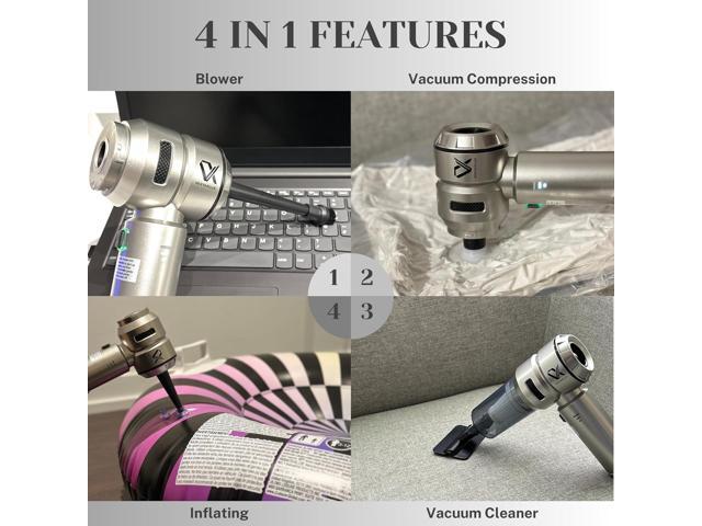 Handheld Car Vacuum Cleaner Cordless Powerful 25000PA Strong Suction Blowing AirDuster Brushless Motor 3Speeds Mini Portable Rechargeable...