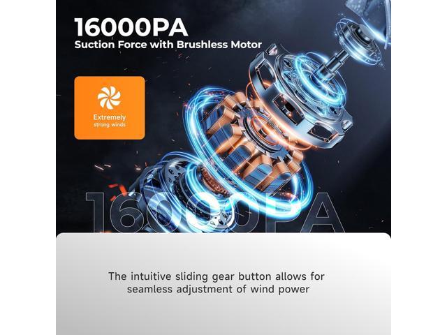 Car Vacuum Cleaner, Portable Cordless Handheld Vacuum with Dust Buster, Air Blower & Hand Pump Modes, Rechargeable 16000pa Mini Vacuums Cleaner for...