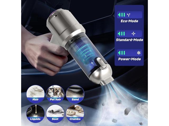 Handheld Car Vacuum Portable Cordless, 18000PA Brushless Motor Hand Held Vacuum and Air Duster, 120W High Power Mini Vacuum Cleaner Foldable with...
