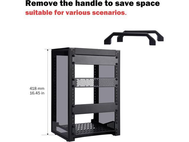 GeeekPi 8U Server Cabinet, 10 inch Server Rack for Network, Servers, Audio, and Video Equipment, DeskPi RackMate T1 Rackmount, 7.87 inch Depth