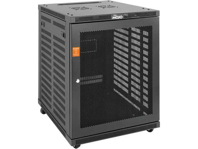 Tecmojo 15U Wall Mount Rack,15U Rack 23.6 Inch Depth,Hold Up to 176 Lbs,Enclosed Wall Mount Rack with 2 Colling Fans,for 19 Inch Network,Server and...