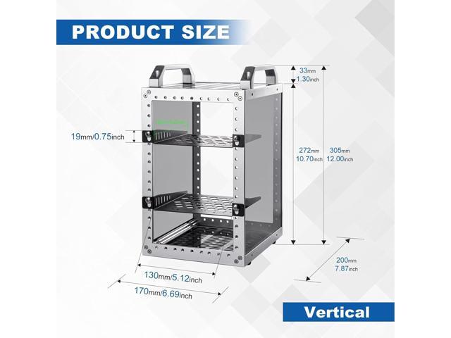 GeeekPi DeskPi RackMate TT Mini Server Cabinet for Mini PC, Network, Servers, Audio, and Video Equipment