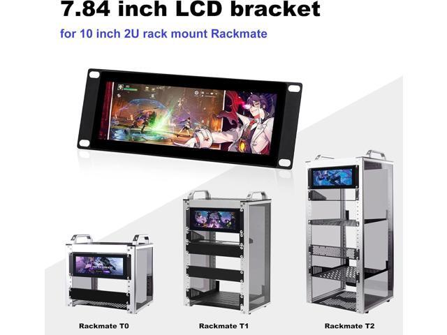 GeeekPi 7.84 inch 1280x400 LCD Touch Screen 2U Rack Mount Monitor for DeskPi RackMate T0/T1/T2/T0 Plus/T1 Plus/TL1 Server Cabinet