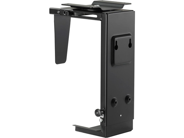 Pholiten Under Desk CPU Mount,Universal PC Wall Mount,3.94 to 11.61 inch Wide Computer Case CPU Hanger Holder,Adjustable 360° Swivel, Secure Lock,...
