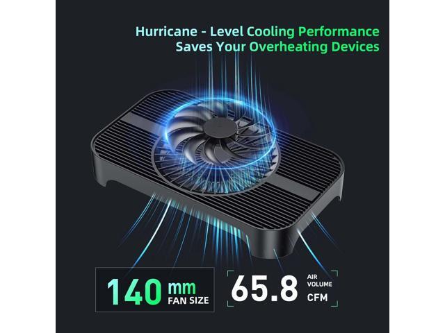 X3 USB Cooling Fan, 18dB Ultra Quiet 140mm USB PC Fan with Built-in Cable and One-Touch Switch Compatible with Router, Receiver, Amplifier, DVR,...