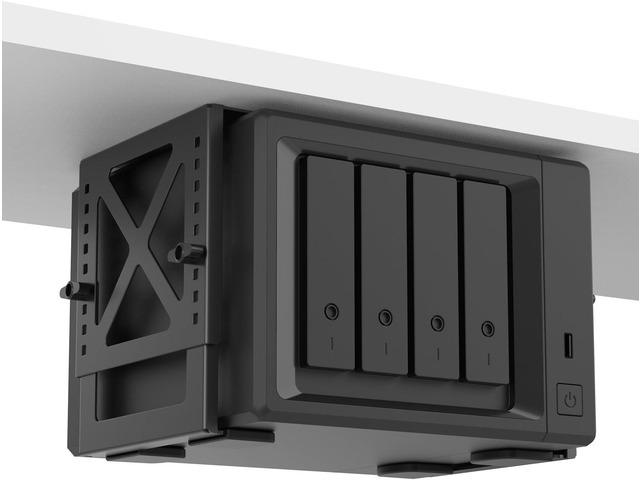 Monzlteck Adjustable Under Desk PC or NAS Mount Bracket HolderCompatible with Desktop NAS(Network Attached Storage),CPU,UPS,Small Form Factor...