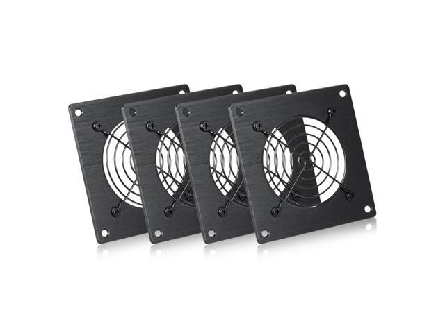 80mm Ventilation Grille for PC Computers & AV Electronic Cabinets - Includes Fan Mounting Bracket, Protective Mesh Panel, Optimizes Server Cabinet...