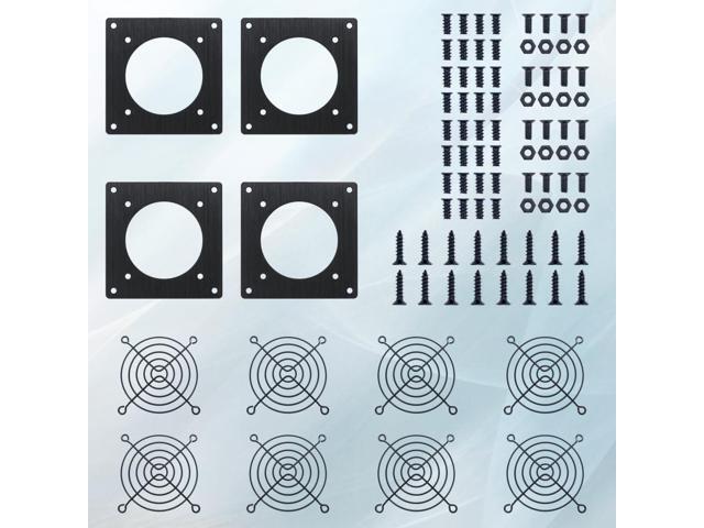 80mm Ventilation Grille for PC Computers & AV Electronic Cabinets - Includes Fan Mounting Bracket, Protective Mesh Panel, Optimizes Server Cabinet...