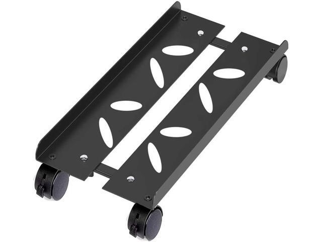 Adjustable Mobile CPU Stand with 4 Caster Wheels - Ventilated Tower Stand, Fits Most PCs - Under Desk CPU Holder, PC Floor Cart, Riser for Gamers...