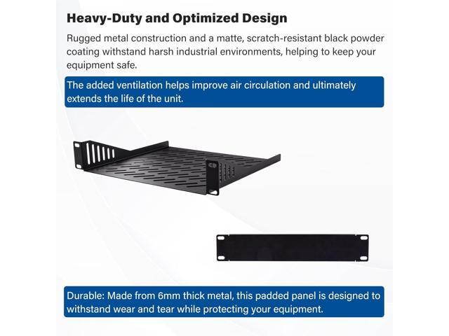GeeekPi 4U Server Cabinet, 10 inch Mini Server Rack for Network, Servers, Audio, and Video Equipment, DeskPi RackMate T0 Rackmount, 7.87 inch Depth