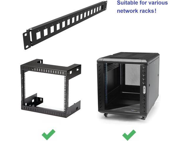 1U Hinged 16 Port Blank Keystone Patch Panel for 19 inches Rack Mount (1U16Holes)