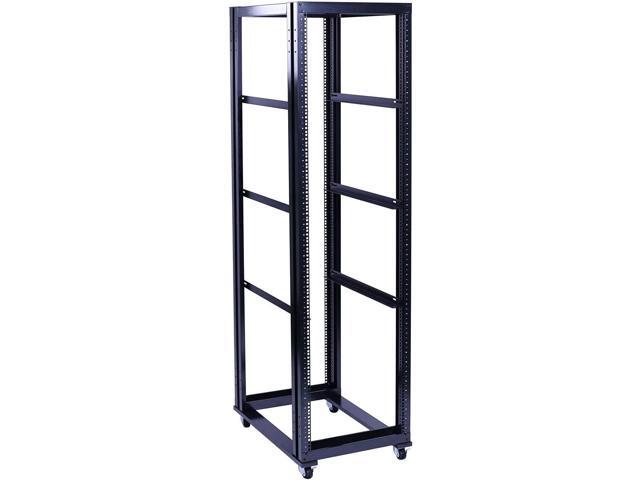 Raising Electronics Server Rack Open Frame Rack 4 Post 19 inch Adjustable Server/Audio Rack Cold Rolled Aluminum UL(42U,31 Depth)