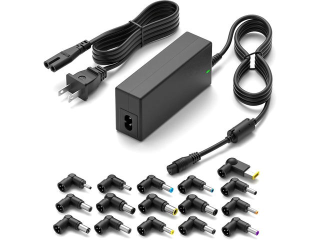 Powseed 65W Universal Laptop Charger for Dell HP Asus Acer Samsung Toshiba Lenovo IBM Sony Gateway Notebook Ultrabook Chromebook, DC Output 18.5V...