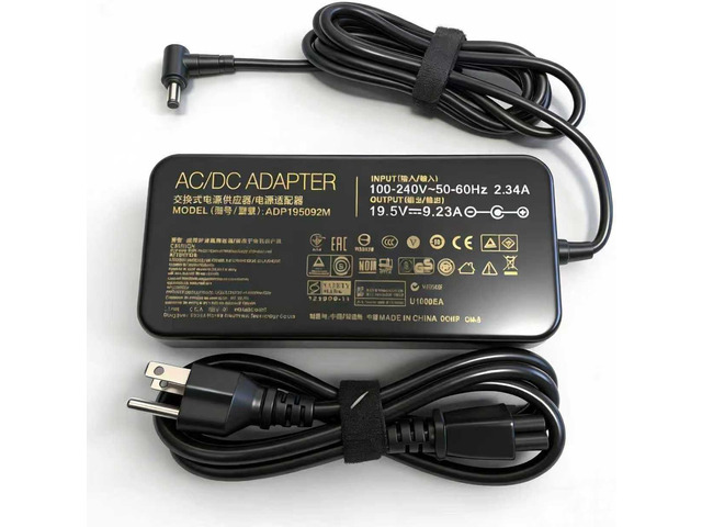 180W 19.5V 9.23A AC Laptop Charger Fit for ASUS Rog G750JM G751JM G750JS Compatible with ADP-180MB F 5.5×2.5mm DC tip,for G75VW G75VX GL502VT...