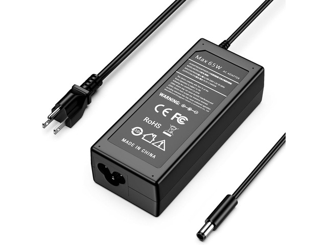65W AC Adapter Compatible with Dell 14 15 16 DC15250 DC15255 DC16250 DC16251 DC16255 DC16256 DC14250 DC14255, Pro 14 15 Essential PV14250 PV15255...
