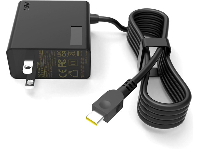 65W USB C Charger Fit for Lenovo ThinkPad T480s T580s E480 E580 E590 Chromebook 300e 500e c330 c630 Yoga 7i 9i 14' 15' 2 in 1 Yoga S730 C940 C740...
