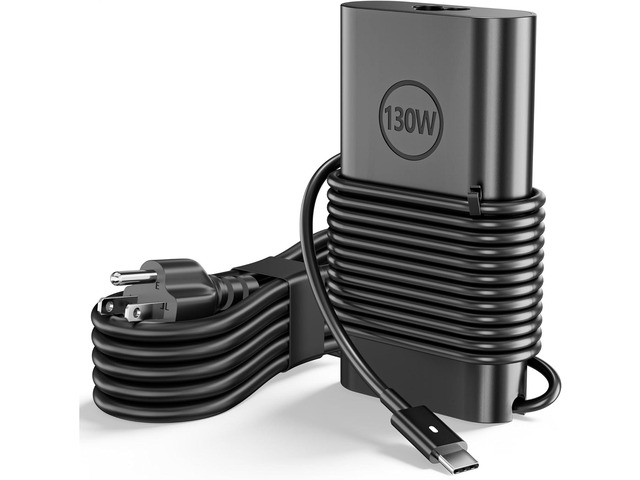 130W USB C Laptop Charger Type C Computer Charger Compatible with Dell XPS 15 2in1 9575 Precision 5530 2in1 5550 5750 3550 3551 3560 Latitude 7410...
