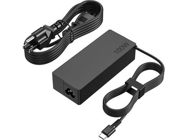 100W USB C Laptop Charger with 9ft Cable, Fast Type C Power Adapter for Lenovo Yoga/ThinkPad T14 T15 T16 E14 L14 X1 Carbon,Dell Chromebook 3100...