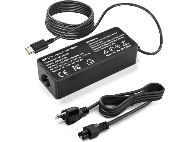 65W USB C PD Fast Charger Compatible with LG Gram 14 15 16 17 Laptops Model 14Z90P 14Z90R 14Z90Q 15Z90P 15Z90Q 15Z90R 16Z90P 16Z90Q 16T90P 17Z95P...