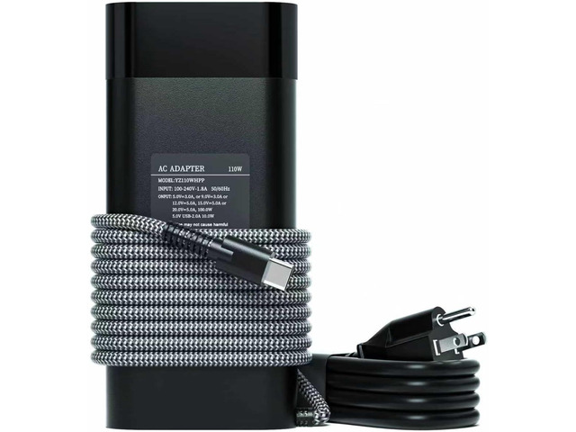 110W USB C Charger Compatible with HP Spectre Fold 17 x360 16-aa0047nr, Pavilion Plus14 14-ew1010nr 16 16-ab0000, ZBook Firefly 16 G9 G10 G11...