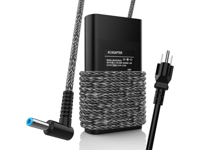 65W Laptop Charger Compatible with HP Envy Charger 13 15 17 15t 15m 17m X360 AC Adapter 15m-cn0011dx 15m-cn0012dx 15m-bp112dx 15m-bp111dx 15t-as100...