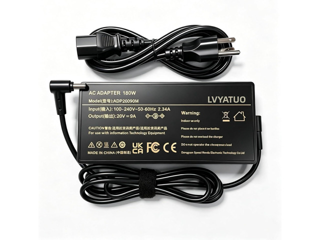 180W Gaming Laptop Charger 20V 9A - Fit for Asus Rog Zephyrus G14 (2022/2023) GA401 GA401I GA401IU GA502 GA502D GA502DU GU502 ADP-180TB H Power...