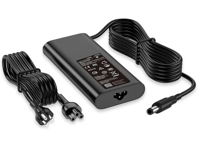 130W Laptop Charger 4.5mm Compatible with Dell XPS 15 7590 9530 9550 9560 9570 Compatible with Precision M3800 M2800 5510 5520 5530 5540 HA130PM130...