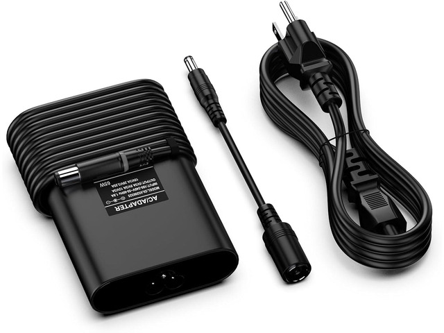 ROLADA 65W Laptop Charger Compatible with Dell inspiron 13 14 15 17 3000 5000 7000 Series Laptops Round Power Connector AC Adapter7.4mm and 4.5mm