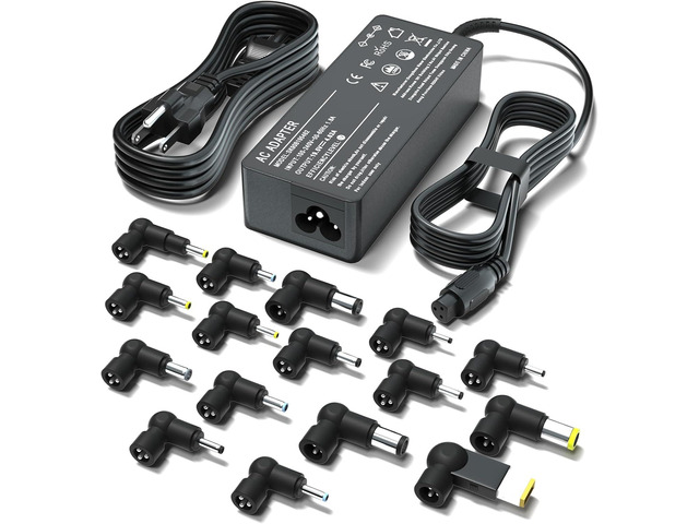 90W Universal Laptop Charger with 16 Tips - Compatible with Dell/HP/Acer/Asus/Lenovo/IBM/Sony/Fujitsu/Gateway/Samsung/Toshiba Notebook Ultrabook...