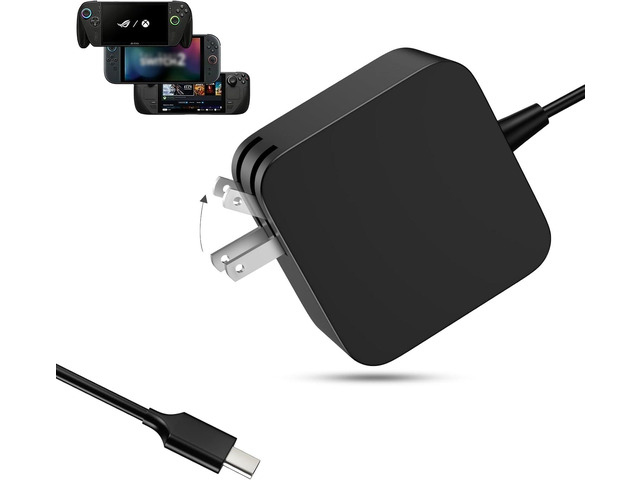 65W USB C Charger Compatible with ASUS ROG Xbox Ally X, 6FT Fast Charger Compatible with Nintendo Switch 1/2, Steam Deck, Legion Go, MSI Claw, GPD...