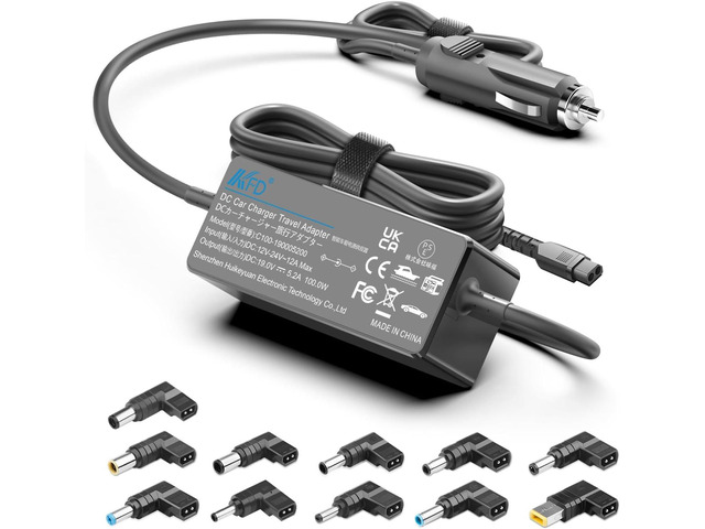 KFD 100W 90W 65W Universal Laptop Car Charger 12V-24V DC Adapter Power Supply for Dell HP Asus MSI IBM Lenovo HP Sony Samsung LG TV Soundbar...