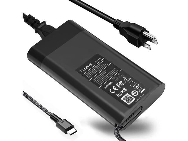 Slim 90W 65W USB-C Charger for Dell Laptop Charger: Dell XPS 13 9365 9360 9370, Latitude 5520 5420 3400 3500 5289 5300 2in1 7400 2in1,Inspiron 16...