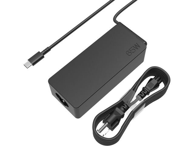 65W USB Type C Laptop Charger Compatible with Lenovo ThinkPad X1 Carboon T14 T16 P14s T480 T490 L14 Yoga 7i, ThinkBook Chromebook 2nd Gen 65 Watt...