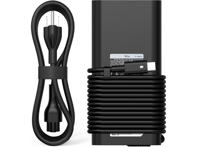 90W USB C Laptop Charger Compatible with Dell xps Adapter,LA90PM170 DA90PM170 DA65NM170,Latitude 3400 3500 5400 5289 5300 7400 7300 7390 7200...