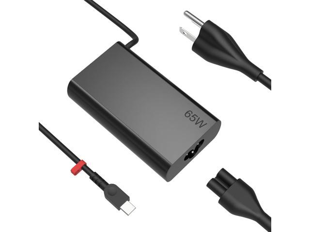 65W USB C Laptop Charger Compatible with Lenovo Thinkpad T14 T14S X1 / Yoga/Chromebook Computer Type C Fast Charging Slim Light and Portable Power...