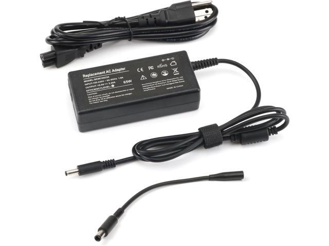 65W Laptop Charger Compatible with Dell Inspiron 15 11 13 14 17 3000 5000 7000 2-in-1 Series, 2 Tips(4.5mm & 7.4mm) Compatible with 3558 3181